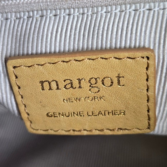 Margot New York Kaye Bucket Suede Leather Tote Bag, Tan, MG3317, NWT $158 MSRP - Picture 7 of 13